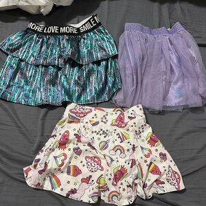 Vibrant Kids Skirt Trio